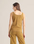 Reversible sleeveless tank top with round neck